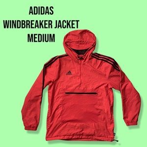 Adidas Mens Medium Salmon Windbreaker Jacket